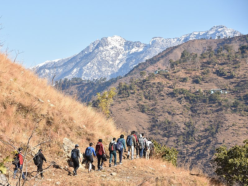 File:Hikers IIT Mandi Griffon Peak, Himachal Jan20 D72 13723.jpg