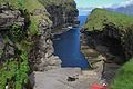 Gjógv has one of the best natural harbours in the Faroes