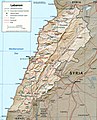 Carte du Liban