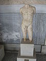 Male marble statue at Stoa of Attalos - Ancient Agora Museum in Athens.