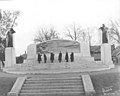 View of the dedication of the Bell Telephone Memorial, erected to commemorate the invention of the telephone by Alexander Graham Bell in Brantford, Ontario, Canada, in the summer of 1874. (Courtesy: Bell Homestead Society)