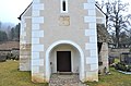 English: Western porch with Roman stone reliefs Deutsch: Westliche Turmvorhalle mit römischen Steinreliefs