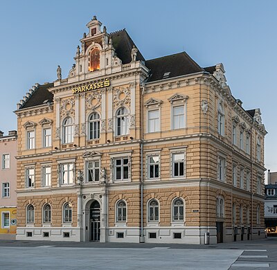 Building at Domplatz 11 in Sankt Pölten, Lower Austria, Austria