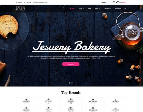 Jesuery - WordPress Bakery, Cakery & Food Theme