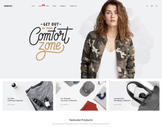 Mimosa - Modern Fashion WooCommerce WordPress Theme