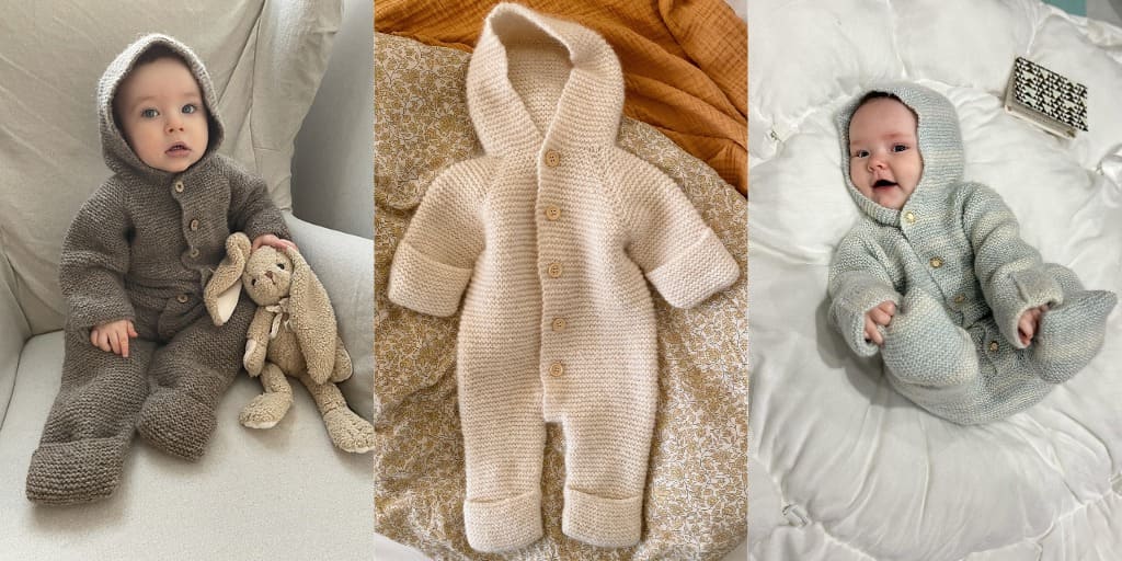 Вязаный детский комбинезон Selma's Sleep Suit