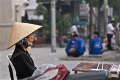 Lottery ticket seller, Hi Chi Minh City, Vietnam