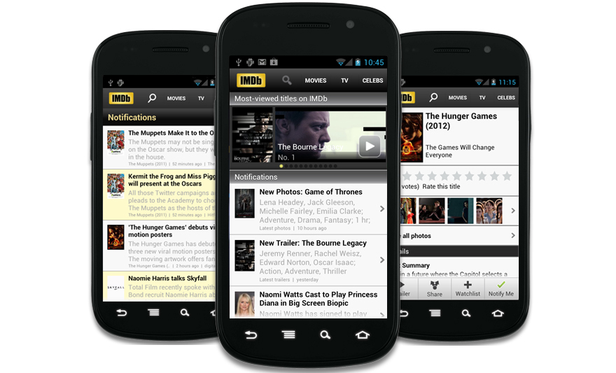 IMDb App on Android
