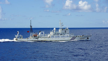 Корабль КНР в районе спорных островов Сенкаку