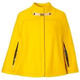 Yellow waist length cape
