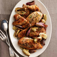 Crispy Salt and Pepper Chicken with Caramelized Fennel and Shallots