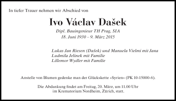 Zur Gedenkseite von Ivo Václav