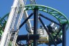 Green Lantern Coaster comes to a halt