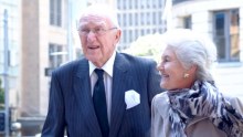 Malcolm Fraser and wife Tamie arrive
