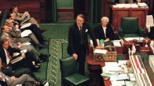 Malcolm Fraser at the Dispatch Boxes during Question Time in 1979.