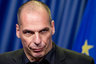 Greek Finance Minister Yanis Varoufakis holds a news conference during a Euro zone finance ministers emergency meeting on the situation in Greece in Brussels, Belgium June 27, 2015. Euro zone finance ministers plan to meet later on Saturday without their Greek counterpart following the conclusion of a meeting of all 19 ministers which has resumed for now, euro zone officials said.  REUTERS/Yves Herman
 - RTX1I232