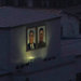 Images of late North Korean leaders Kim Jong Il and Kim Il Sung were illuminated on a building in the capital, Pyongyang, in June. 