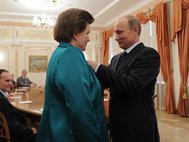 Валентина Терешкова и Путин