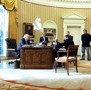 Президент США Дональд Трамп в Овальном кабинете
