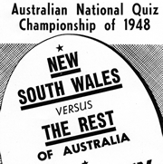 Australian National Quiz Championship poster, 1948