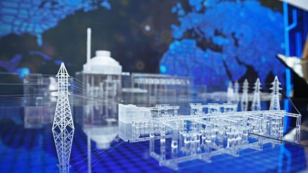 Модель электростанции на Международном форуме «АТОМЭКСПО» 