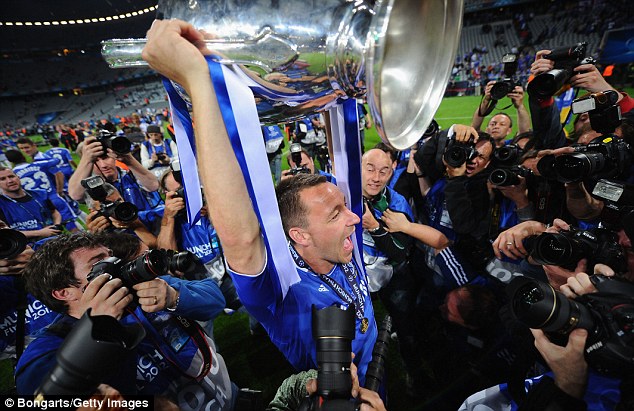 Despite not playing in the final, Terry was lucky enough to win the Champions League four years later