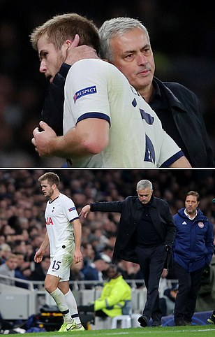 Jose Mourinho apologises to Eric Dier after substituting Tottenham star in the 29th minute