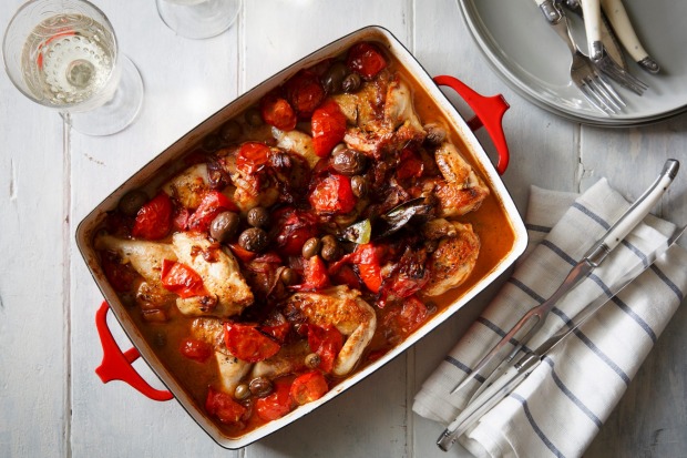 Karen Martini's Spanish chicken with sherry and tomatoes <a ...