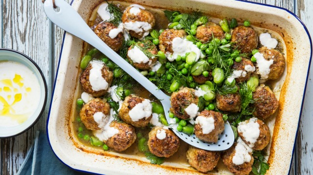 Karen Martini's baked chicken polpette.