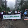 Protesters halt logging across the state