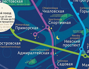 Дизайнерскую карту метро Петербурга опубликовали в Сети