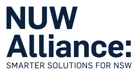NUW Alliance: Smarter Solutions for NSW. Logo.