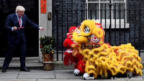 BdTD UK London Boris Johnson während Chinesischen Neujahrsfeierlichkeiten (Reuters/T. Melville)