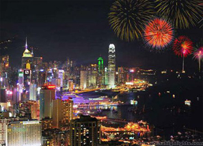 Hong Kong New Year fireworks display