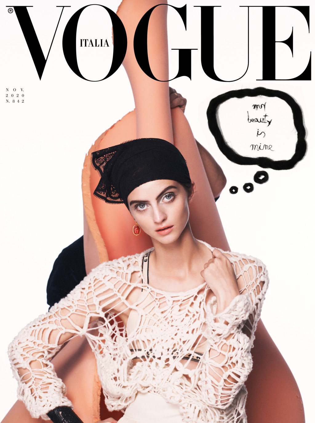 The cover of Vogue Italia's November issue.