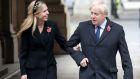 UK prime minister Boris Johnson with partner Carrie Symonds: “I’ve always been a great enthusiast for a trade deal with our European friends and partners.” Photograph: Chris Jackson/PA 