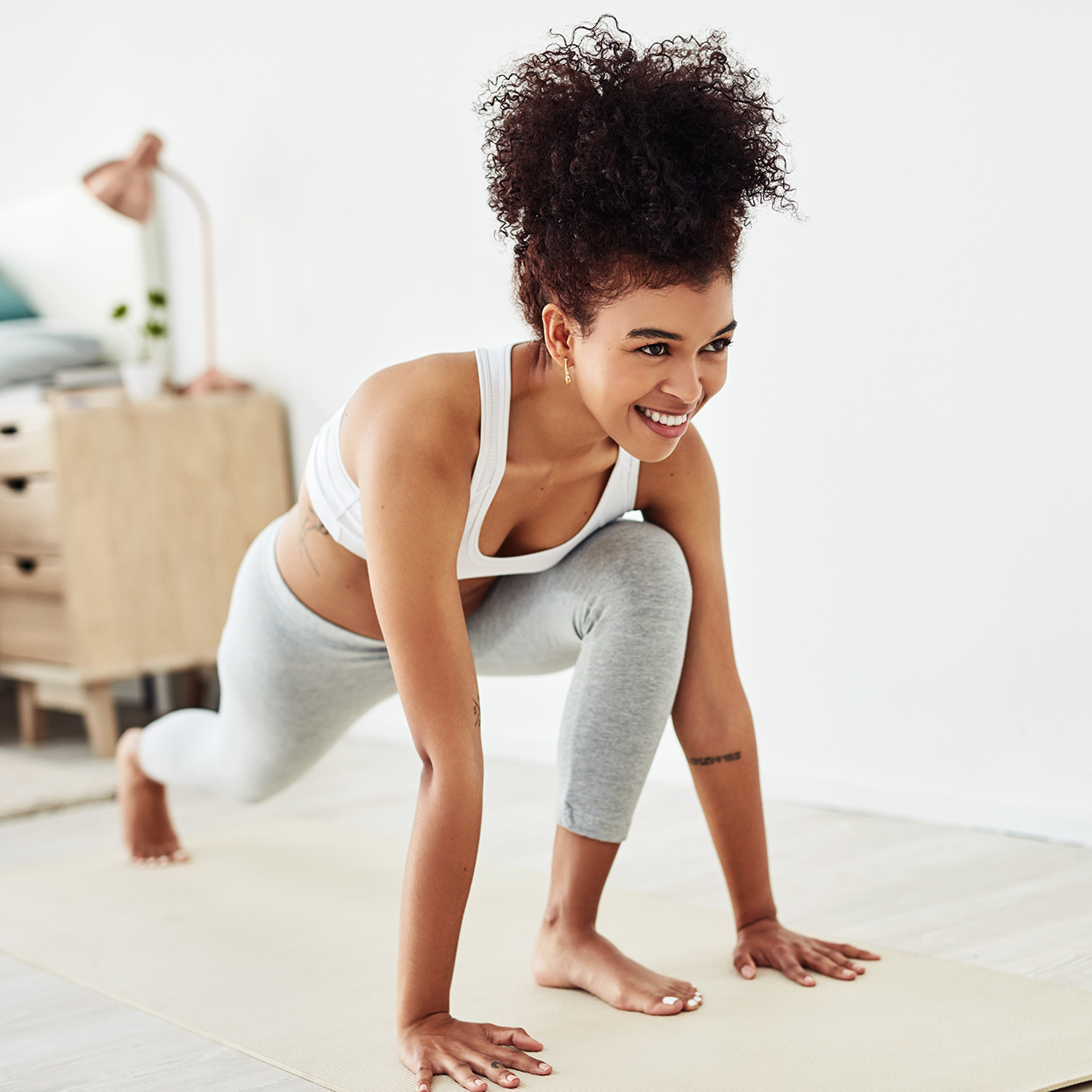The time to start getting fit is right now Women Stretching