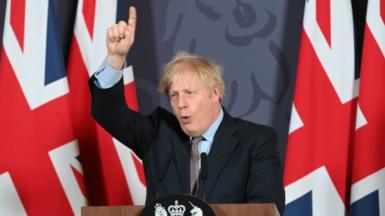 UK Prime Minister Boris Johnson. Photo: 24 December 2020