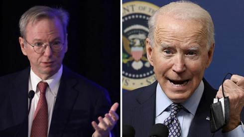 Eric Schmidt and Joe Biden