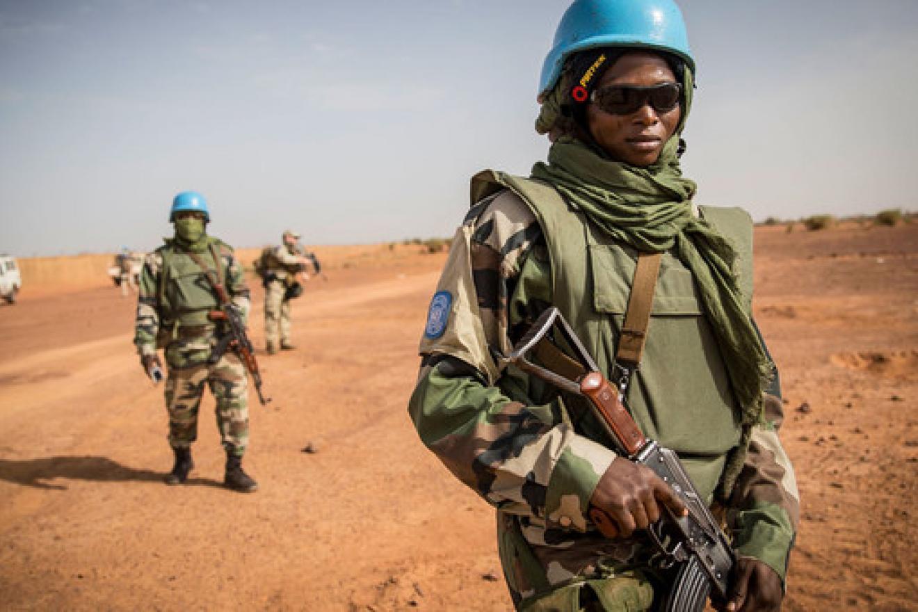 UN peacekeepers patrol the Mopti region of eastern Mali.
