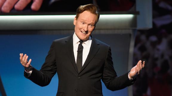 SAN FRANCISCO, CA - FEBRUARY 06:  Host Conan O'Brien speaks onstage during the 5th Annual NFL Honors at Bill Graham Civic Auditorium on February 6, 2016 in San Francisco, California.  (Photo by Tim Mosenfelder/Getty Images)