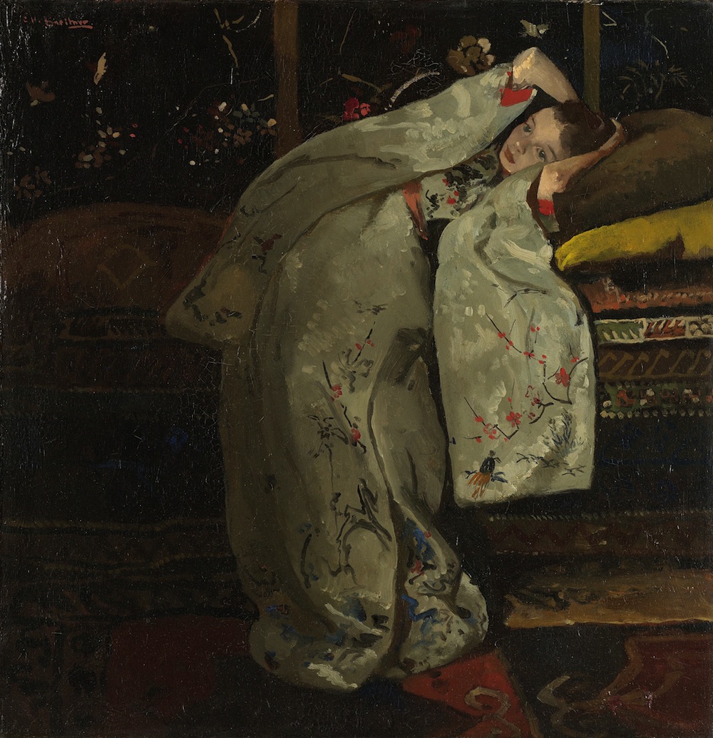 George_Hendrik_Breitner_-_Meisje_in_witte_kimono_(Geesje_Kwak)