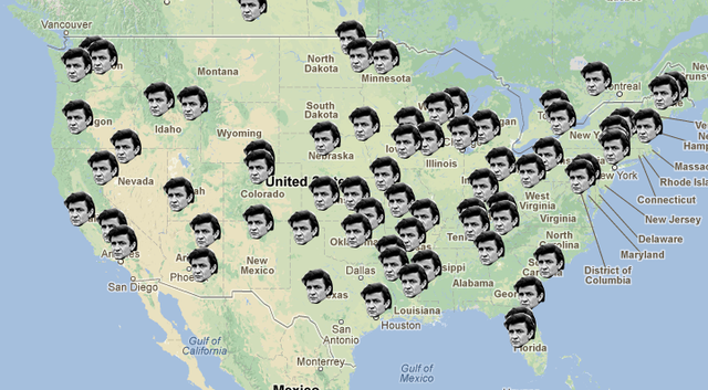 johnny cash mapped