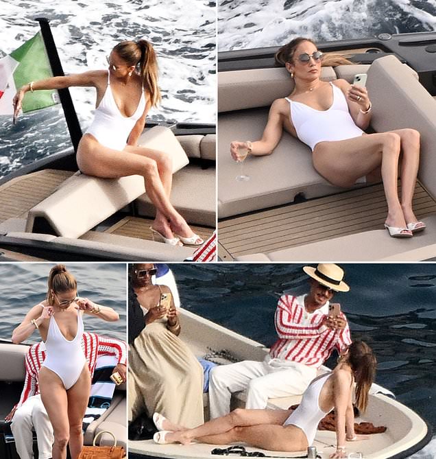 Jennifer Lopez, 54, takes RACY selfies of her famous posterior while rocking a plunging