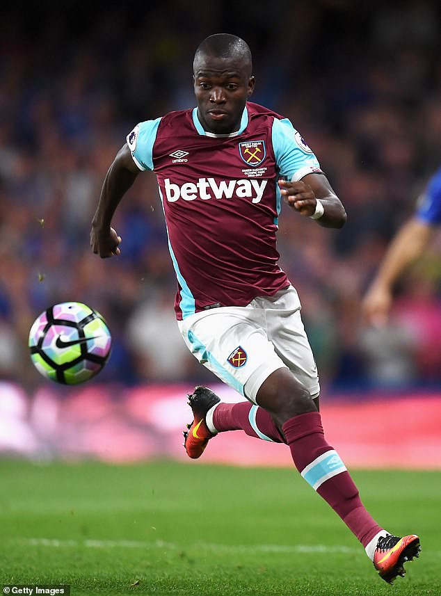 The former West Ham striker played for the club from 2014-17, scoring eight league goals