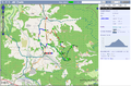 Mountainbike and cross country skiing map including routing and elevation profiles XCTrails.org