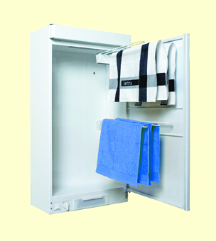 A small electrically heated drying cabinet