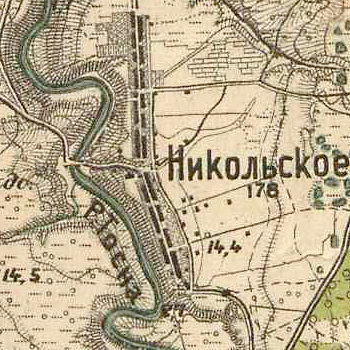 План села Никольское. 1913 год