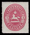 Saxon steed on an 1860s stamp of Brunswick