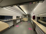 Interior of the Cafeteria Car